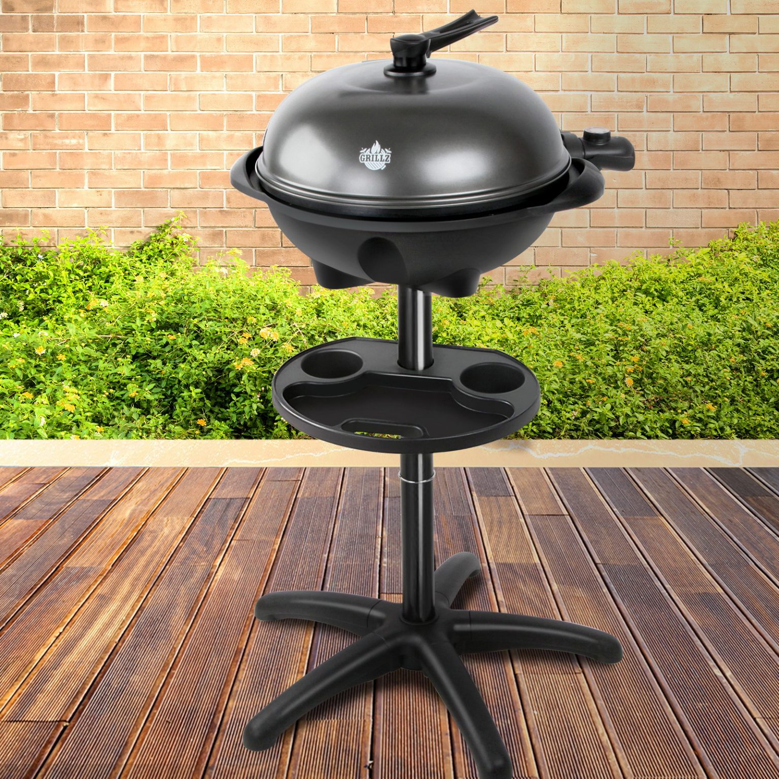 Grillz Portable Electric BBQ With Stand Campingswagoffer